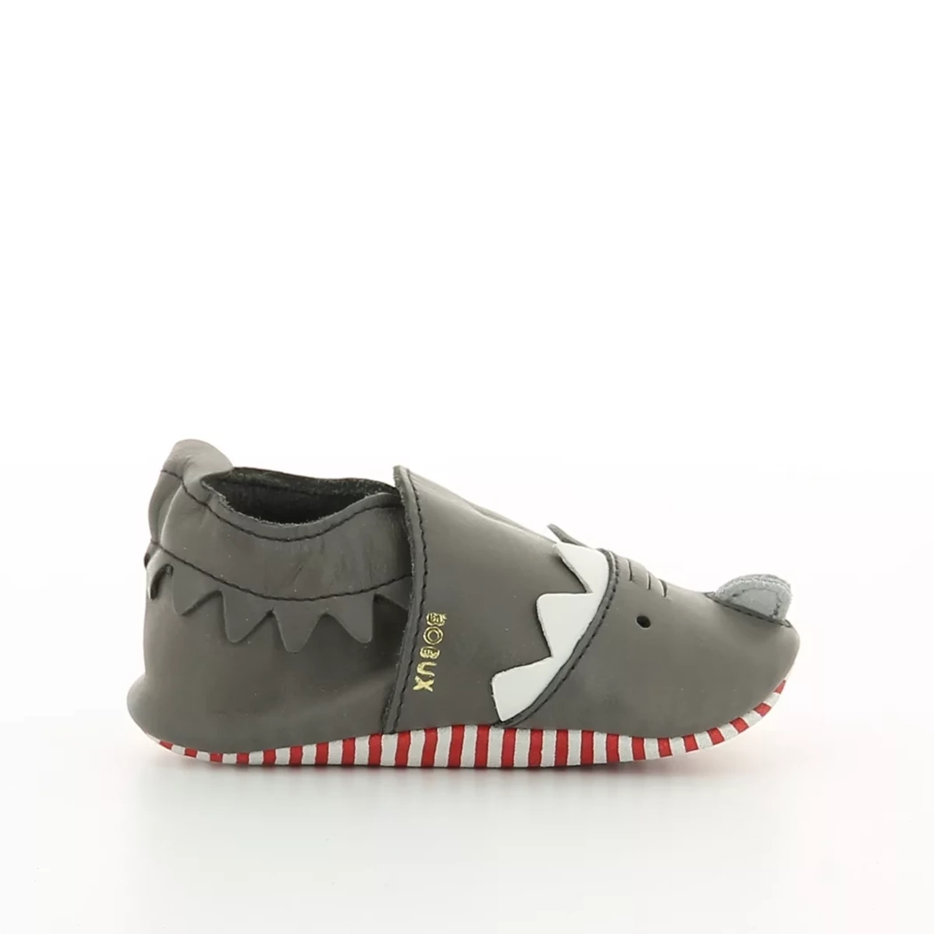 Image (2) de la chaussures Bobux - Chaussons bébé Gris en Cuir