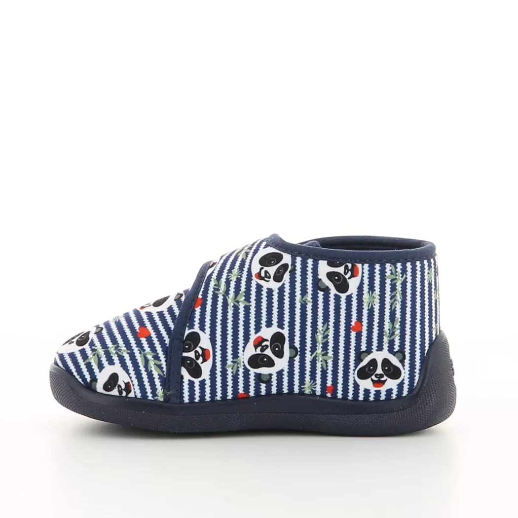 Image (4) de la chaussures Bossi - Pantoufles et Chaussons Bleu en Textile