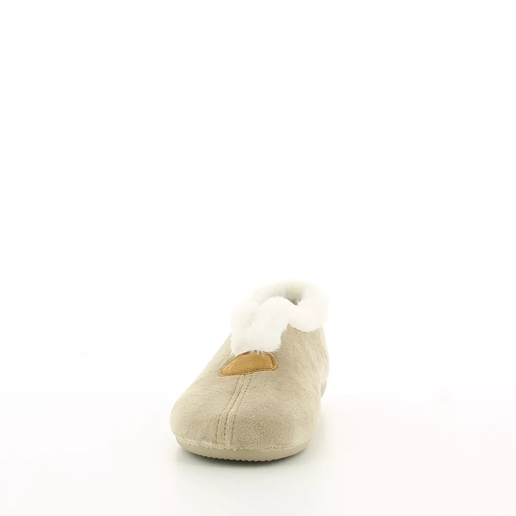 Image (5) de la chaussures Comfort Plus - Pantoufles et Chaussons Beige en Textile