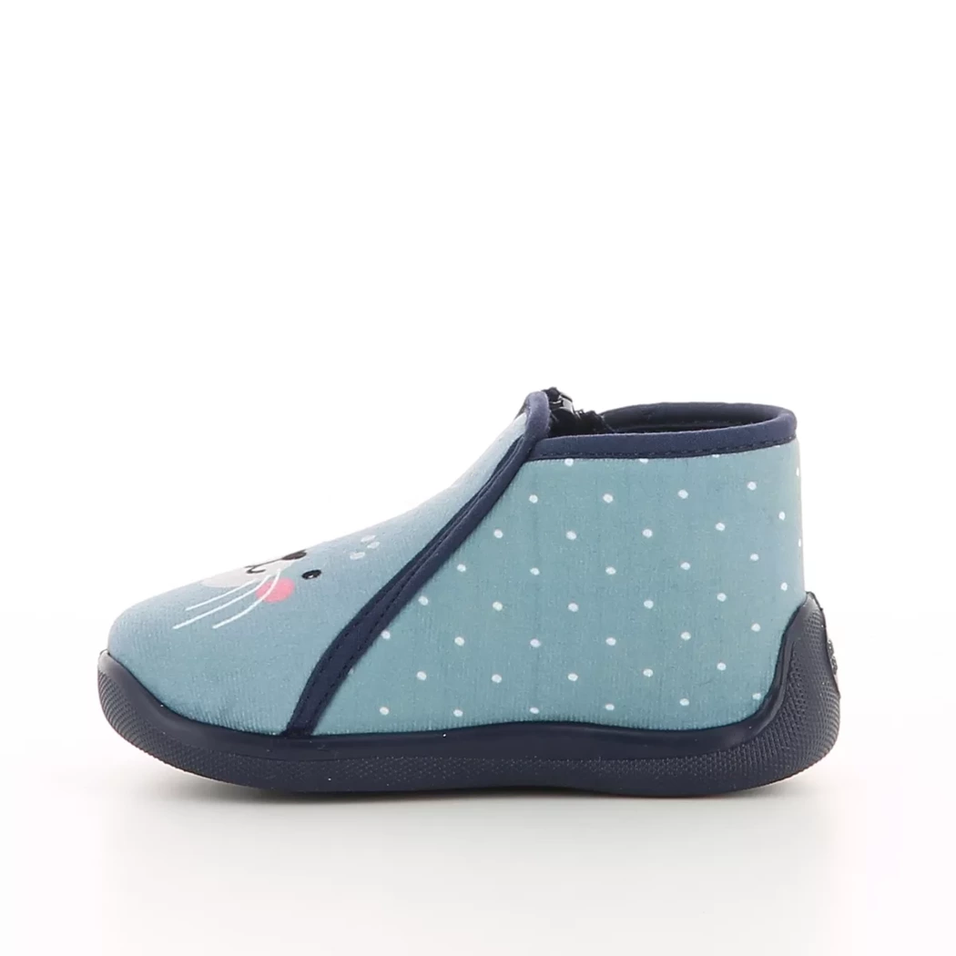 Image (4) de la chaussures Tooti - Pantoufles et Chaussons Bleu en Textile