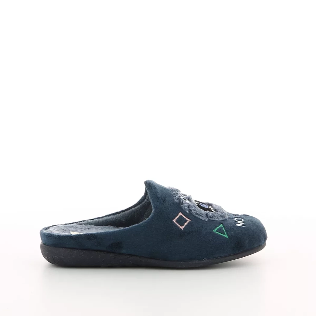 Image (2) de la chaussures Vulladi - Pantoufles et Chaussons Bleu en Textile