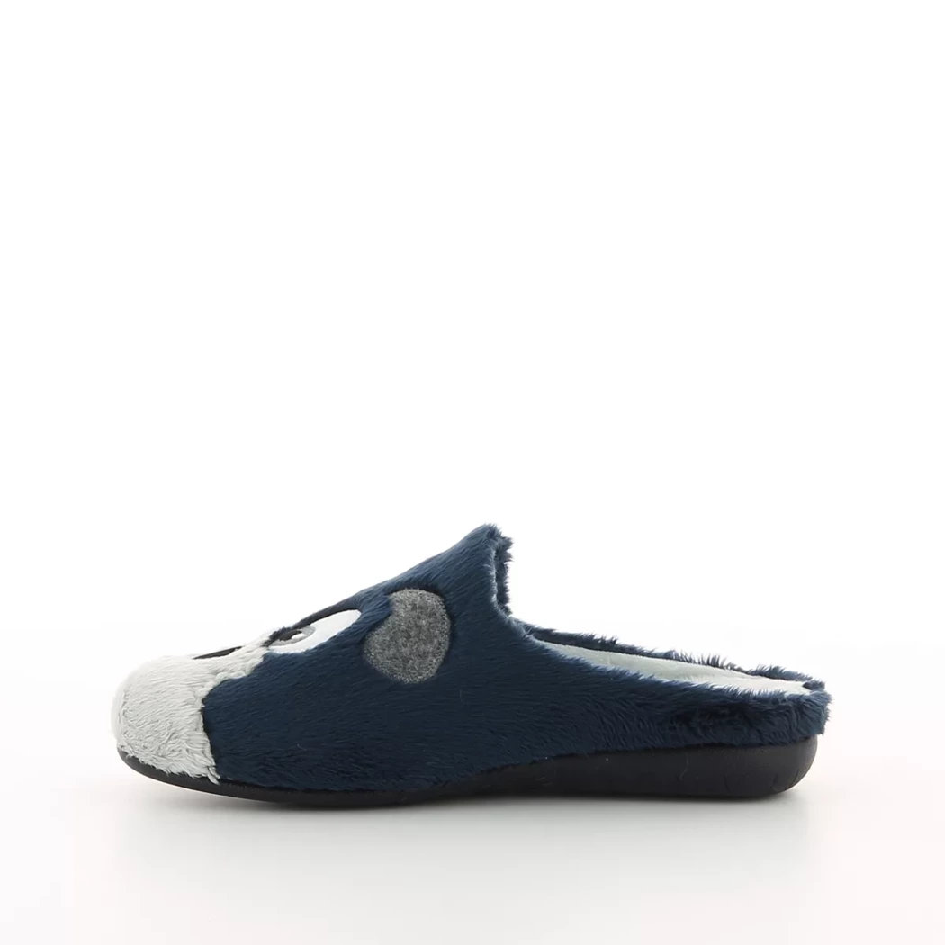 Image (4) de la chaussures Vulladi - Pantoufles et Chaussons Bleu en Textile