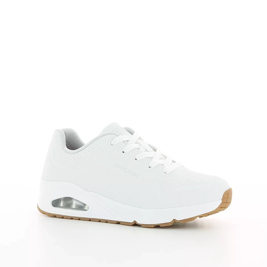 Image (1) de la chaussures Skechers - Baskets Blanc en Cuir synthétique