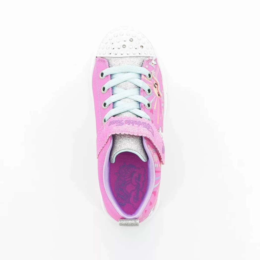 Image (6) de la chaussures Skechers - Baskets Rose en Textile