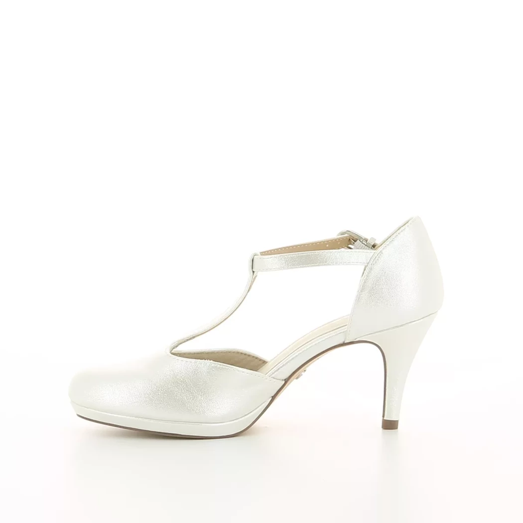 Image (4) de la chaussures Tamaris - Escarpins Blanc en Cuir synthétique