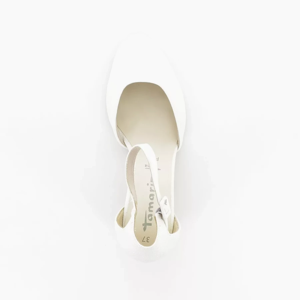 Image (6) de la chaussures Tamaris - Escarpins Blanc en Textile