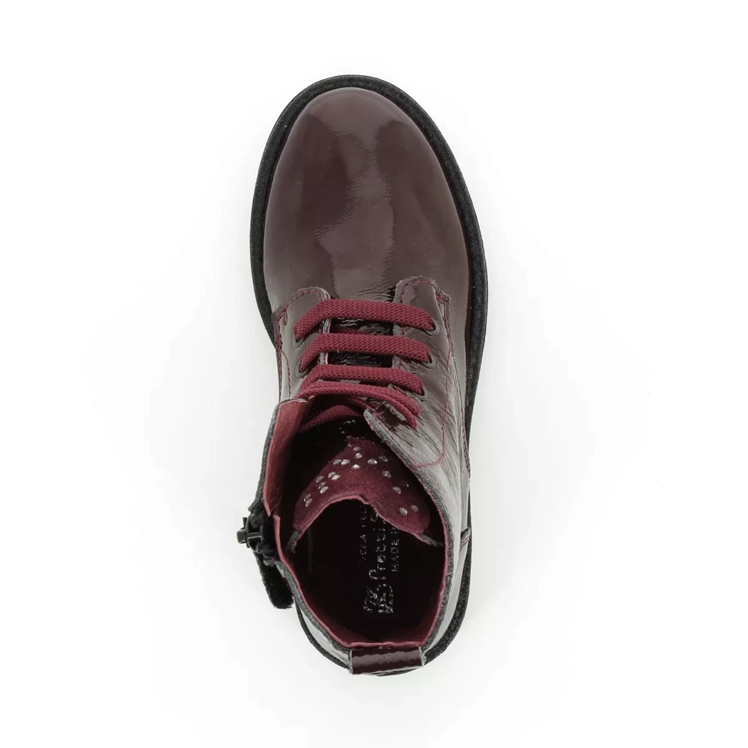 Image (6) de la chaussures Gazzoli - Bottines Bordeaux en Cuir vernis