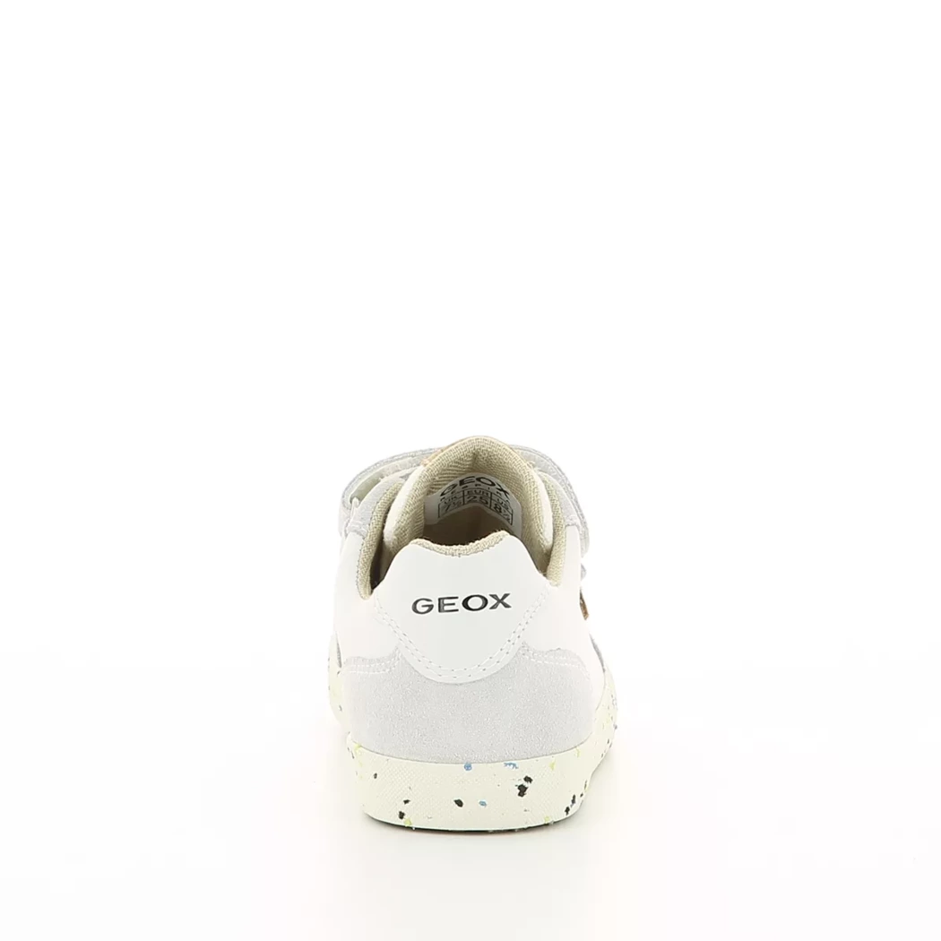 Image (3) de la chaussures Geox - Chaussures à velcro Blanc en Cuir et textile
