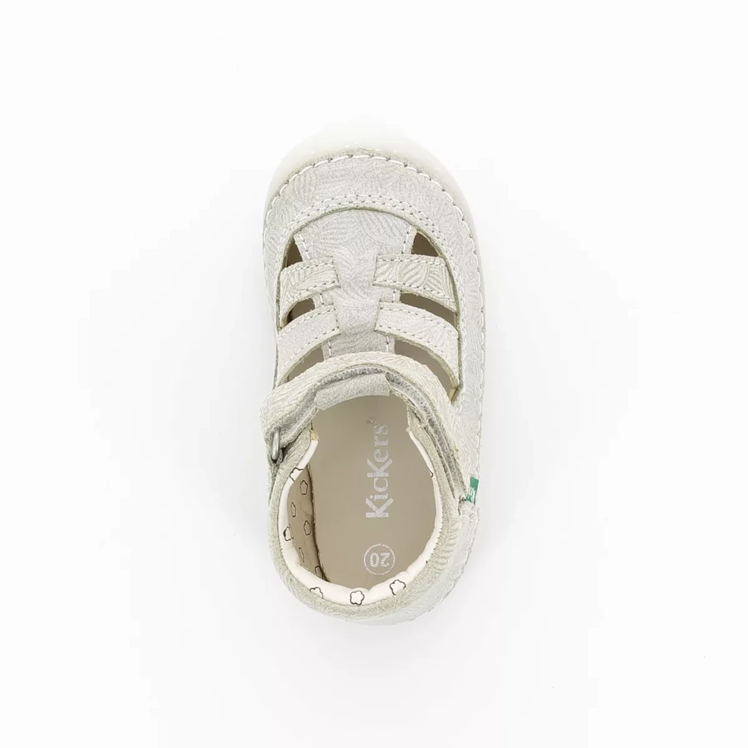 Image (6) de la chaussures Kickers - Bottines ouvertes Blanc en Cuir