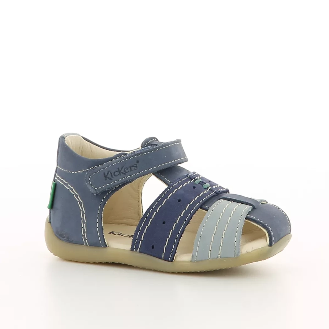 Image (1) de la chaussures Kickers - Sandales et Nu-Pieds Bleu en Cuir nubuck