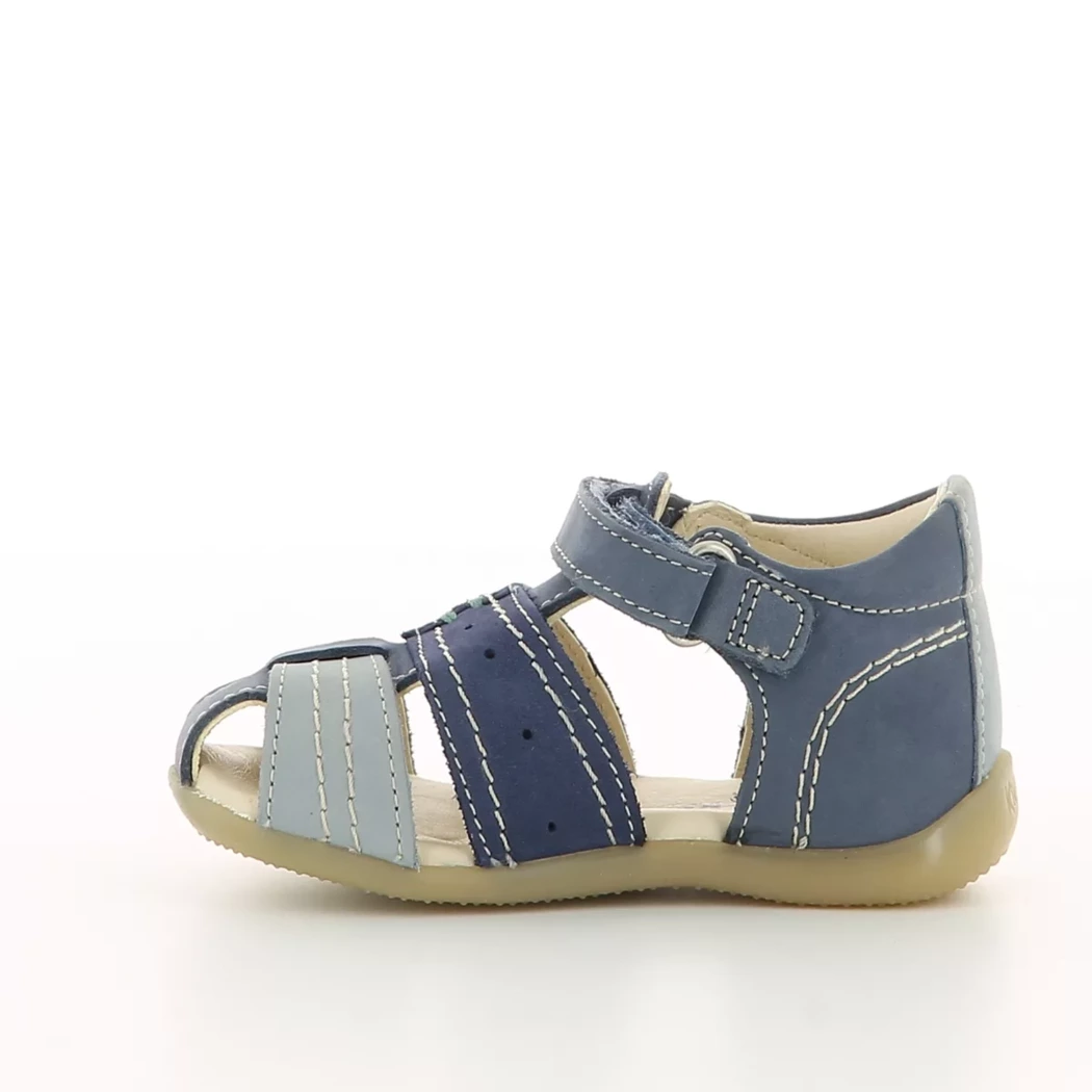 Image (4) de la chaussures Kickers - Sandales et Nu-Pieds Bleu en Cuir nubuck