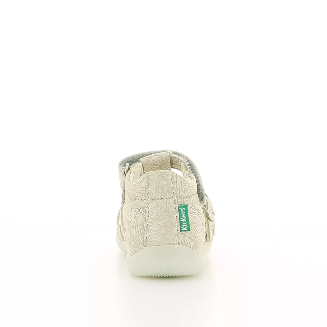 Image (3) de la chaussures Kickers - Sandales et Nu-Pieds Blanc en Cuir