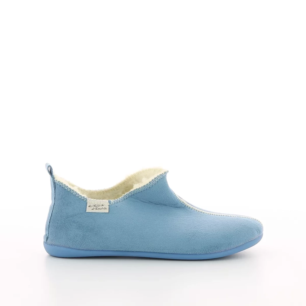 Image (2) de la chaussures La Maison de l'Espadrille - Pantoufles et Chaussons Bleu en Cuir nubuck