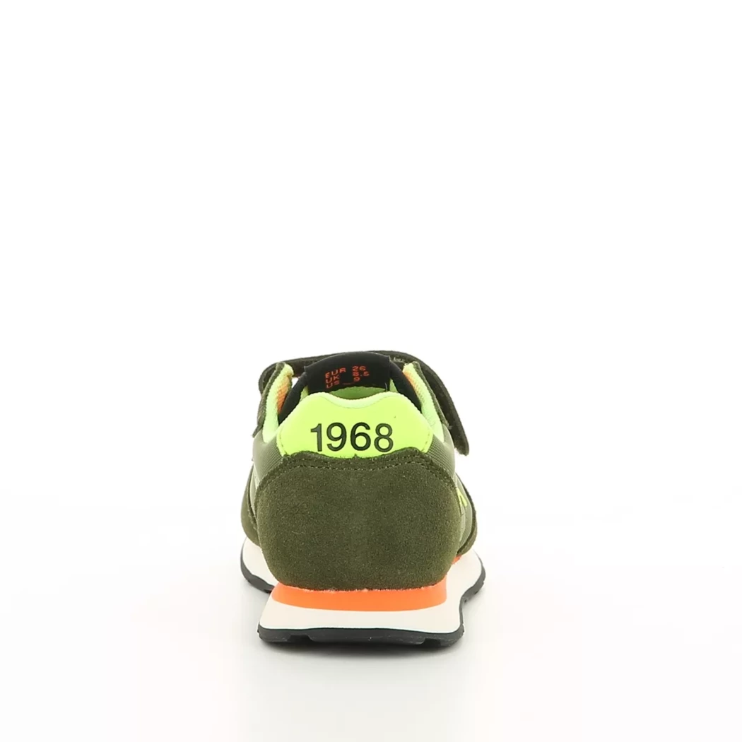 Image (3) de la chaussures Sun68 - Baskets Vert en Cuir nubuck