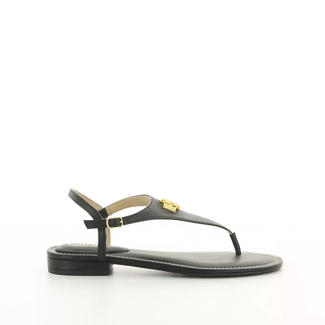 Image (2) de la chaussures Ralph Lauren - Sandales et Nu-Pieds Noir en Cuir