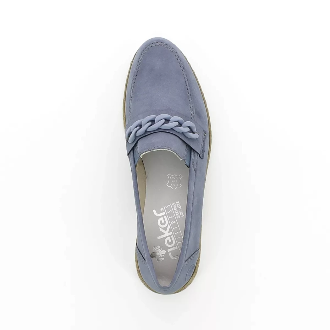 Image (6) de la chaussures Rieker - Mocassins Bleu en Cuir synthétique