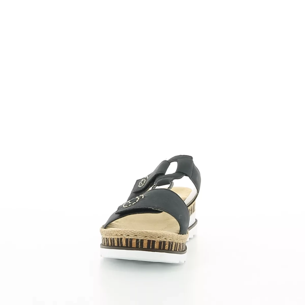 Image (5) de la chaussures Rieker - Mules et Sabots Bleu en Cuir synthétique