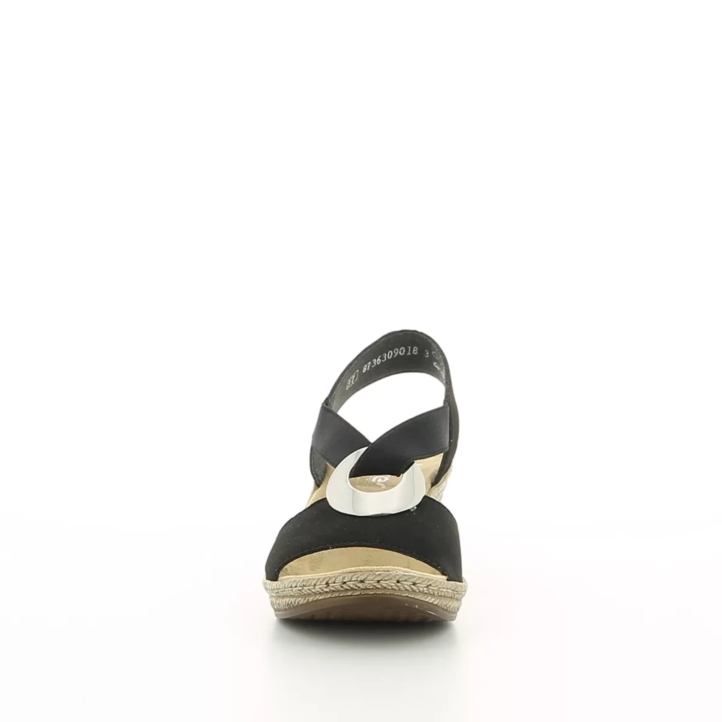 Image (5) de la chaussures Rieker - Sandales et Nu-Pieds Noir en Cuir synthétique