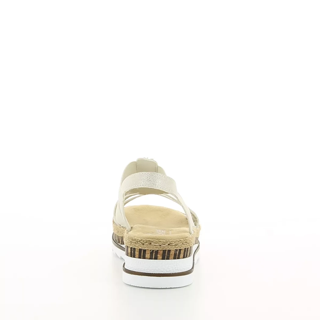 Image (3) de la chaussures Rieker - Sandales et Nu-Pieds Or / Bronze / Platine en Cuir synthétique