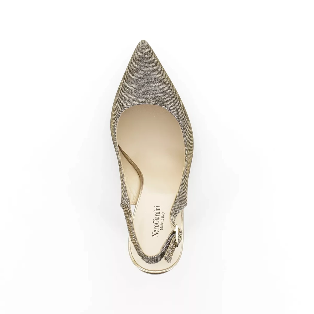 Image (6) de la chaussures Nero Giardini - Escarpins Or / Bronze / Platine en Textile
