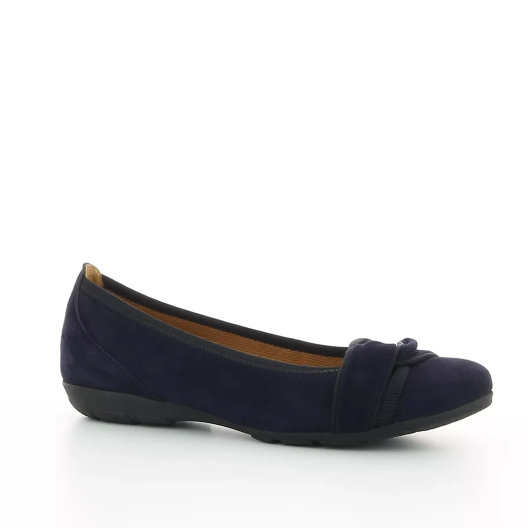 Image (1) de la chaussures Gabor - Ballerines Bleu en Cuir nubuck