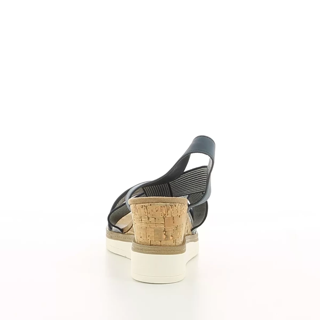 Image (3) de la chaussures Jane Klain - Sandales et Nu-Pieds Bleu en Cuir synthétique