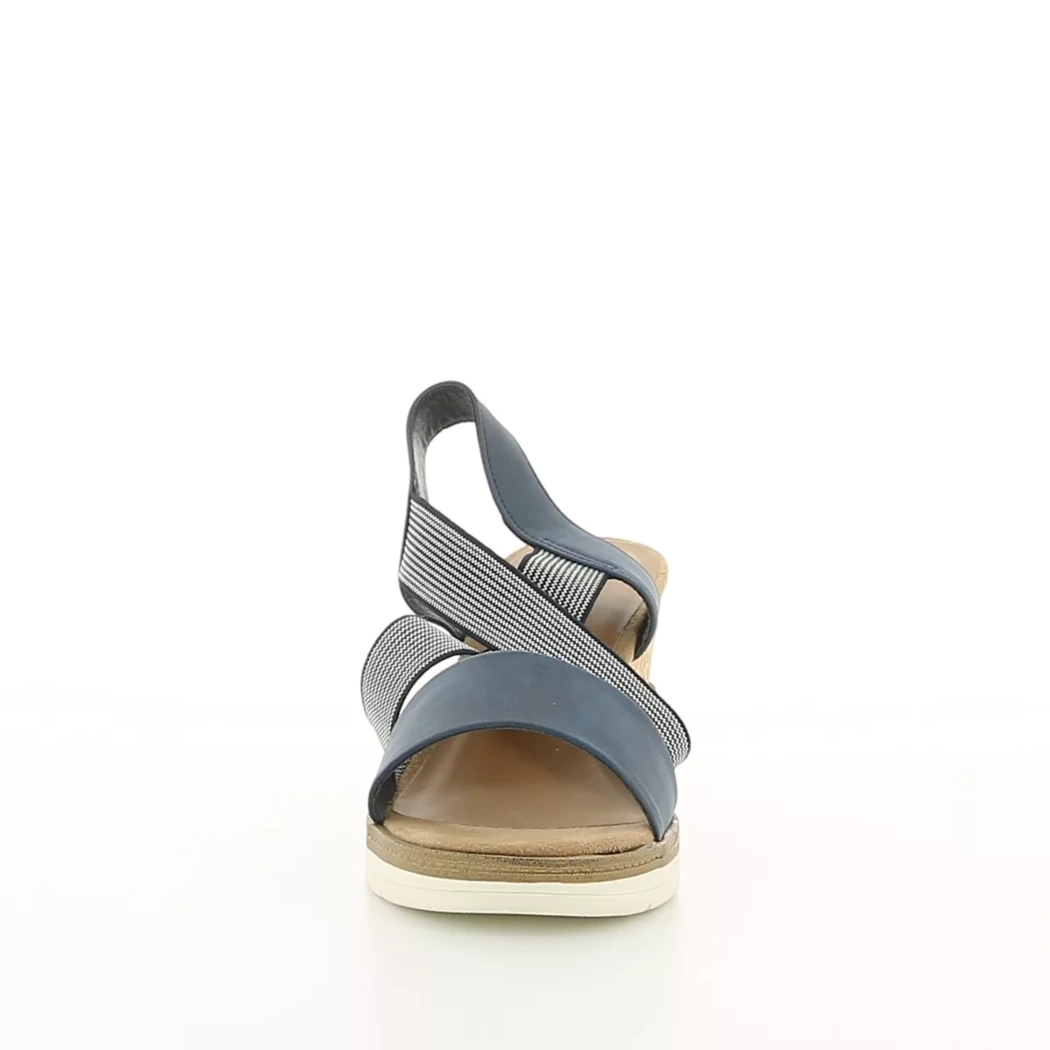 Image (5) de la chaussures Jane Klain - Sandales et Nu-Pieds Bleu en Cuir synthétique