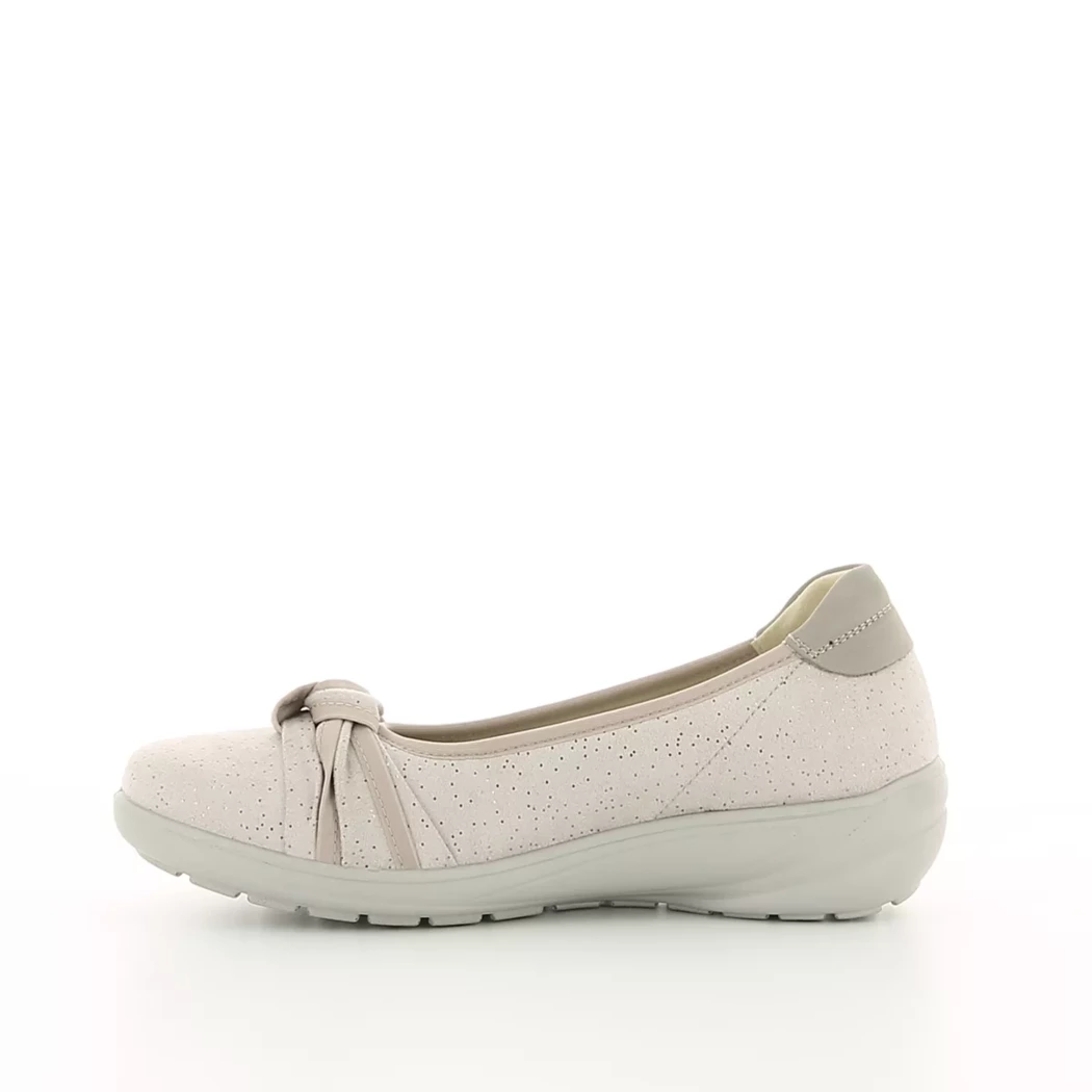 Image (4) de la chaussures G Comfort - Ballerines Taupe en Cuir nubuck