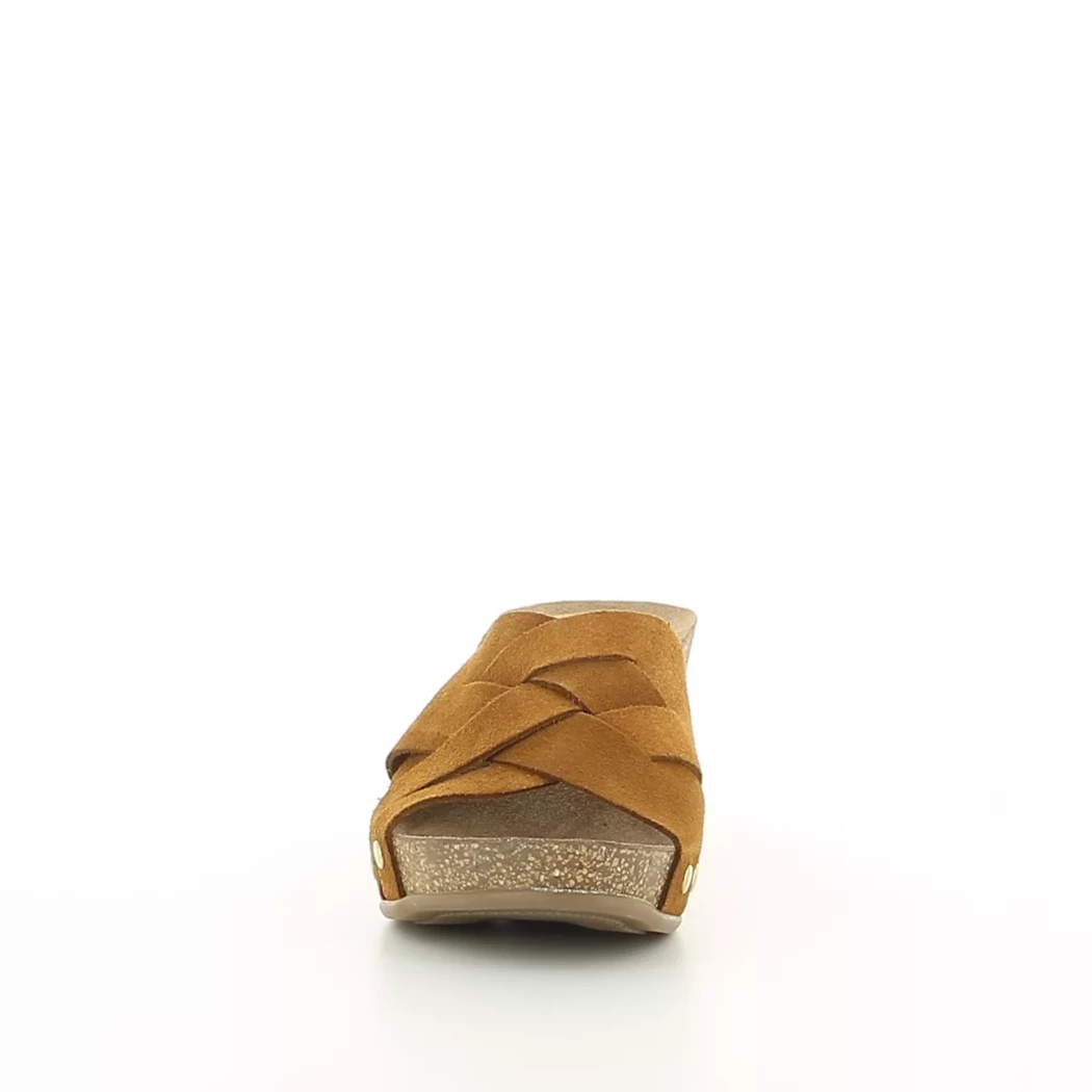 Image (5) de la chaussures Yokono - Mules et Sabots Cuir naturel / Cognac en Cuir nubuck