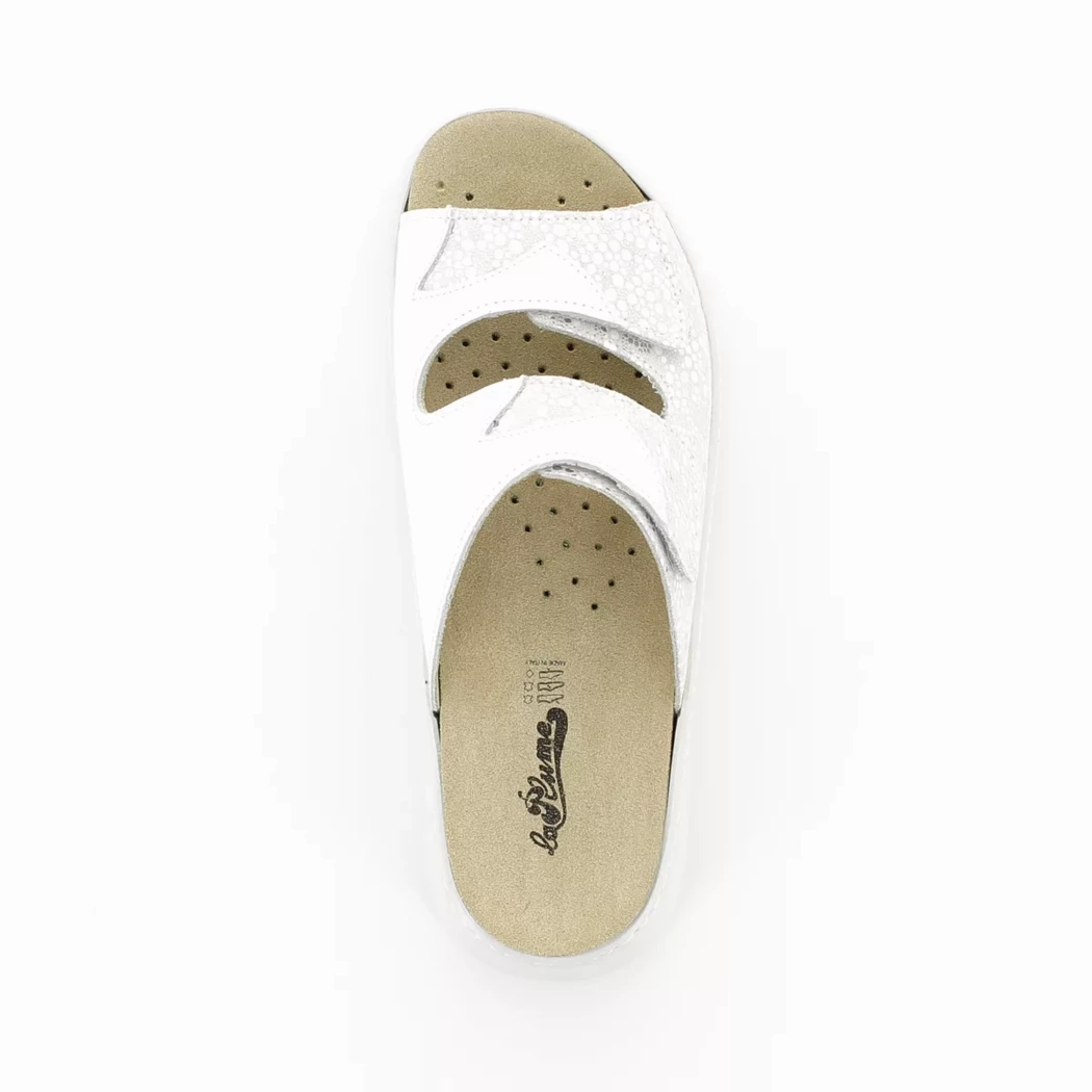Image (6) de la chaussures La Plume - Mules et Sabots Blanc en Cuir