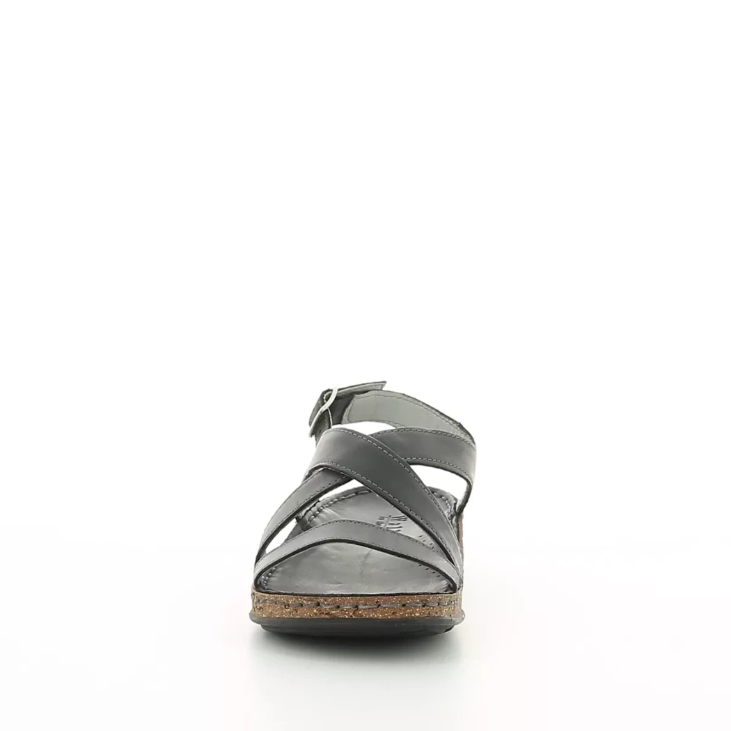 Image (5) de la chaussures Calba - Sandales et Nu-Pieds Noir en Cuir