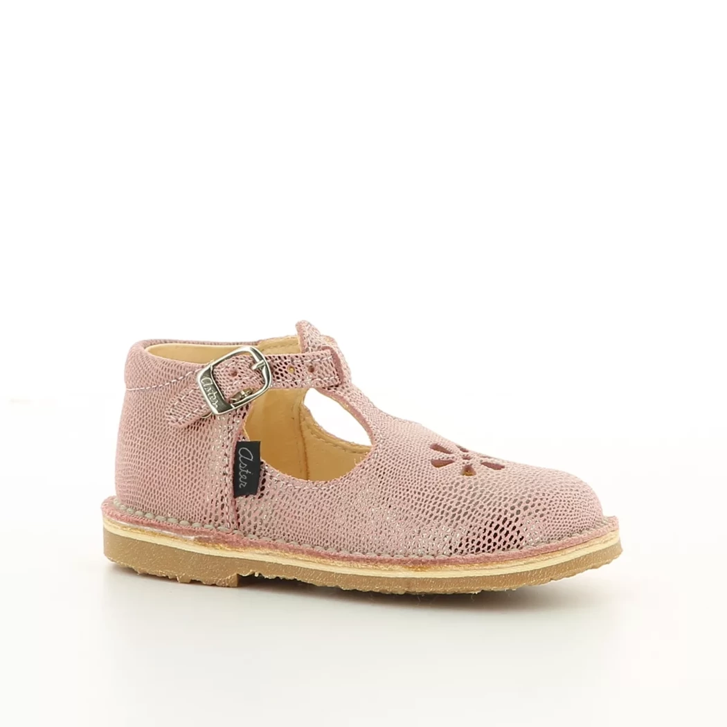 Image (1) de la chaussures Aster - Bottines ouvertes Rose en Cuir