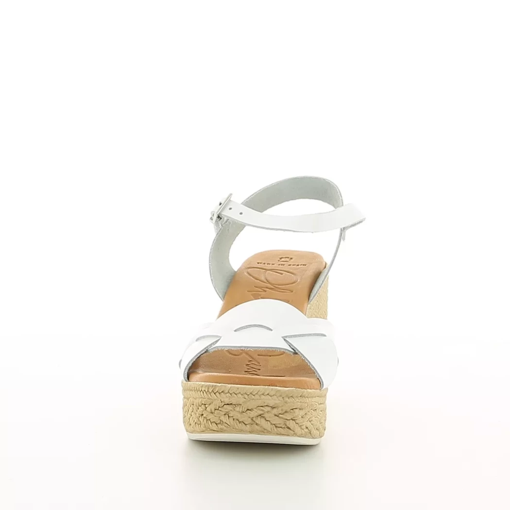 Image (5) de la chaussures Oh! My Sandals - Sandales et Nu-Pieds Blanc en Cuir