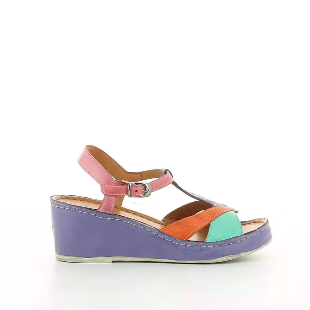 Image (2) de la chaussures Karyoka - Sandales et Nu-Pieds Violet / Lilas en Cuir