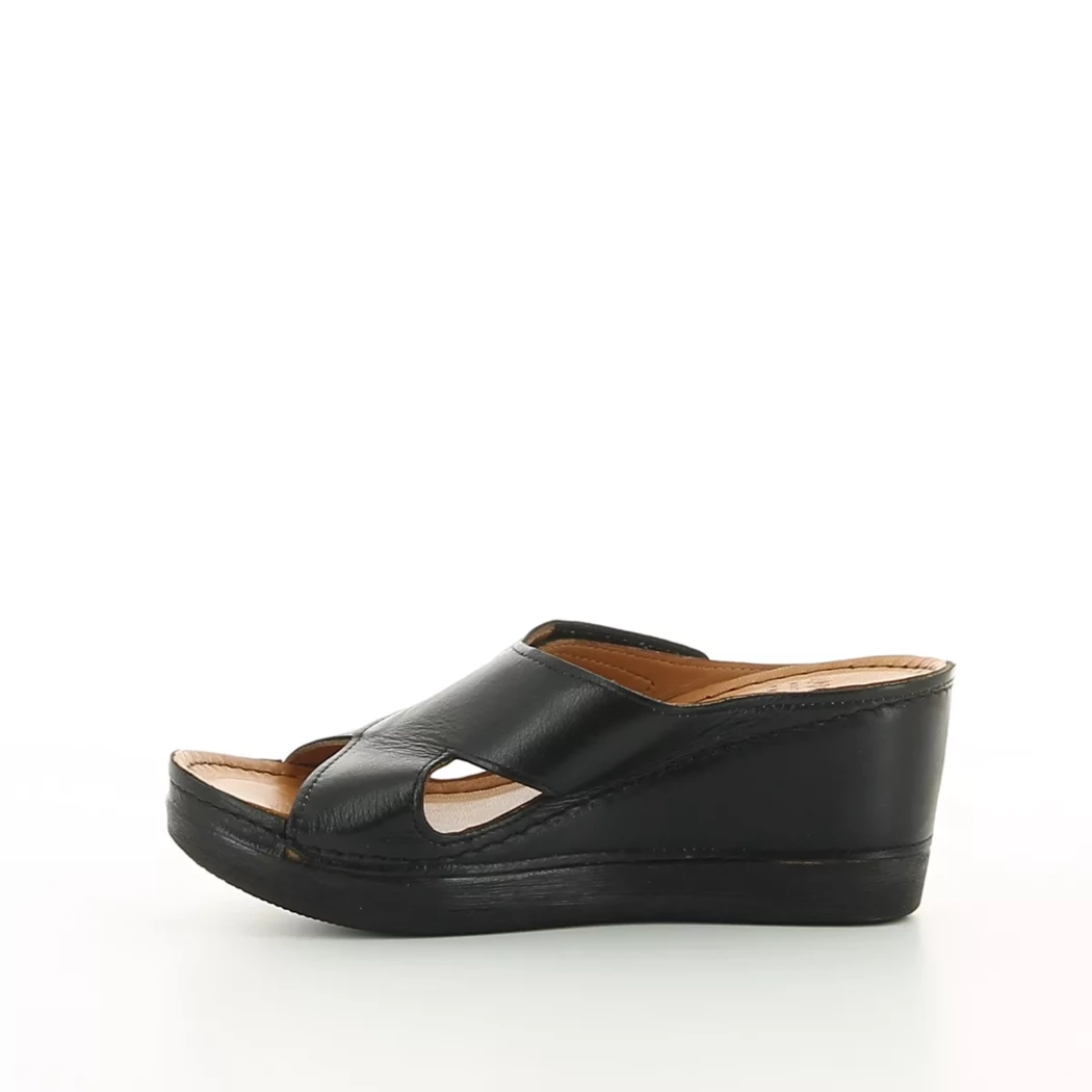 Image (4) de la chaussures Karyoka - Mules et Sabots Noir en Cuir