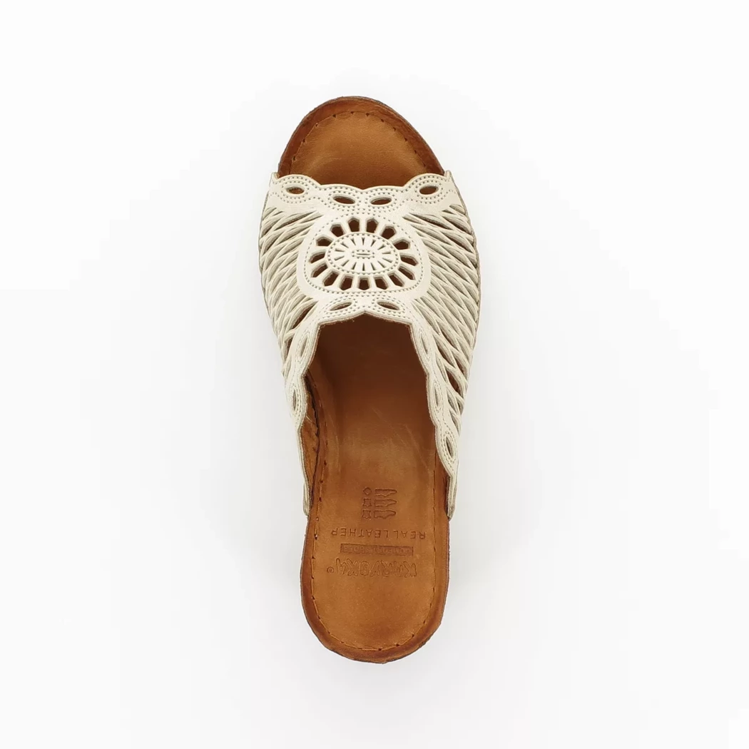 Image (6) de la chaussures Karyoka - Mules et Sabots Or / Bronze / Platine en Cuir