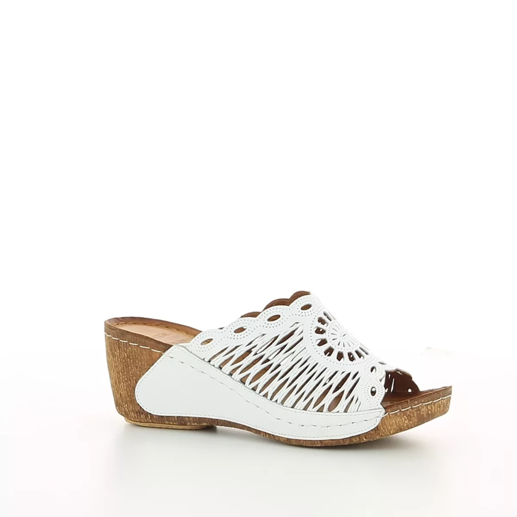 Image (1) de la chaussures Karyoka - Mules et Sabots Blanc en Cuir