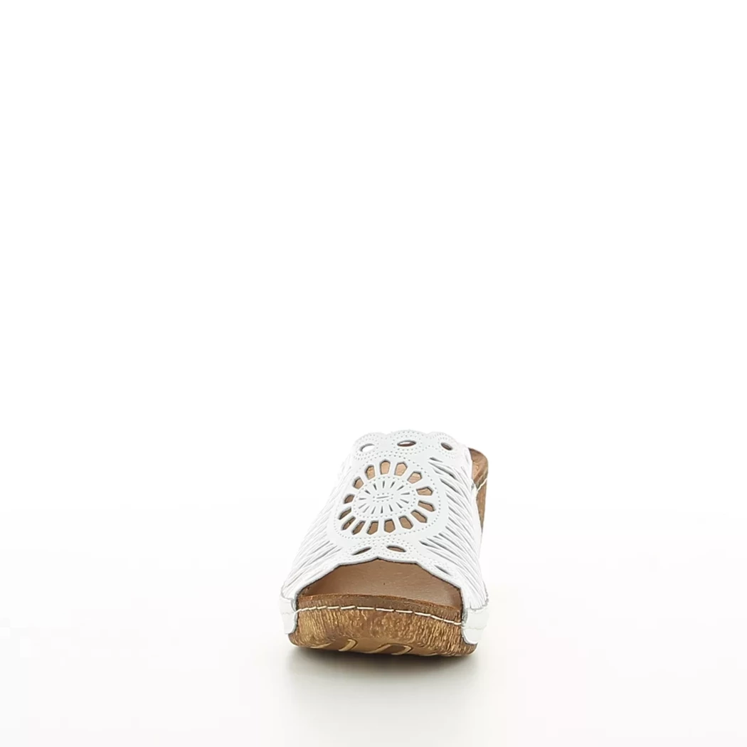 Image (5) de la chaussures Karyoka - Mules et Sabots Blanc en Cuir