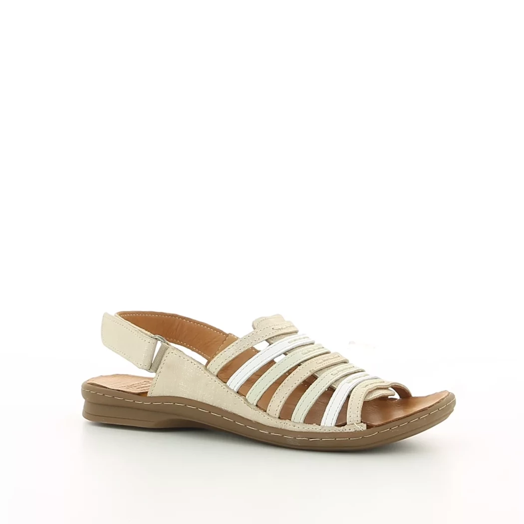 Image (1) de la chaussures Karyoka - Sandales et Nu-Pieds Or / Bronze / Platine en Cuir