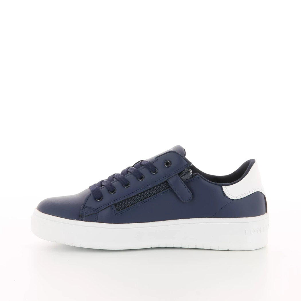 Image (4) de la chaussures Tommy Hilfiger - Baskets Bleu en Cuir synthétique