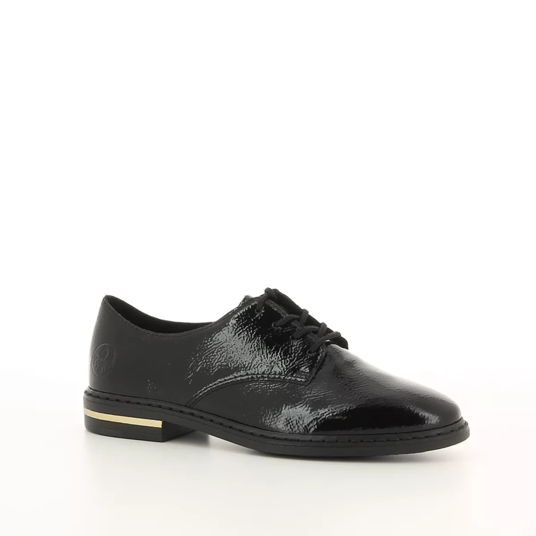 Image (1) de la chaussures Rieker - Chaussures à lacets Noir en Cuir vernis