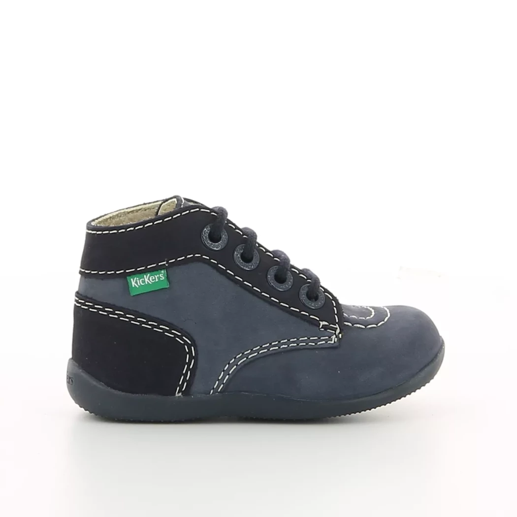 Image (2) de la chaussures Kickers - Bottines Bleu en Cuir nubuck