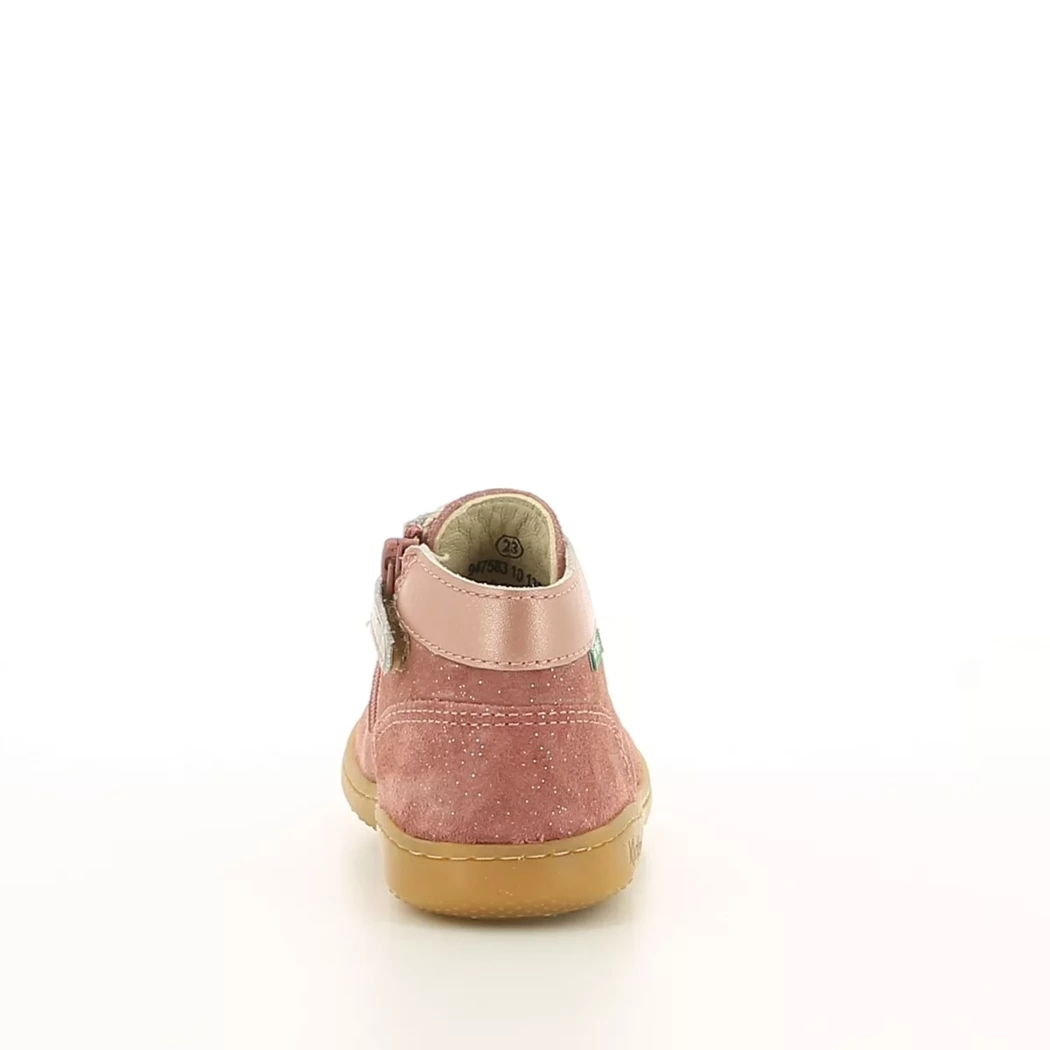 Image (3) de la chaussures Kickers - Bottines Rose en Cuir nubuck