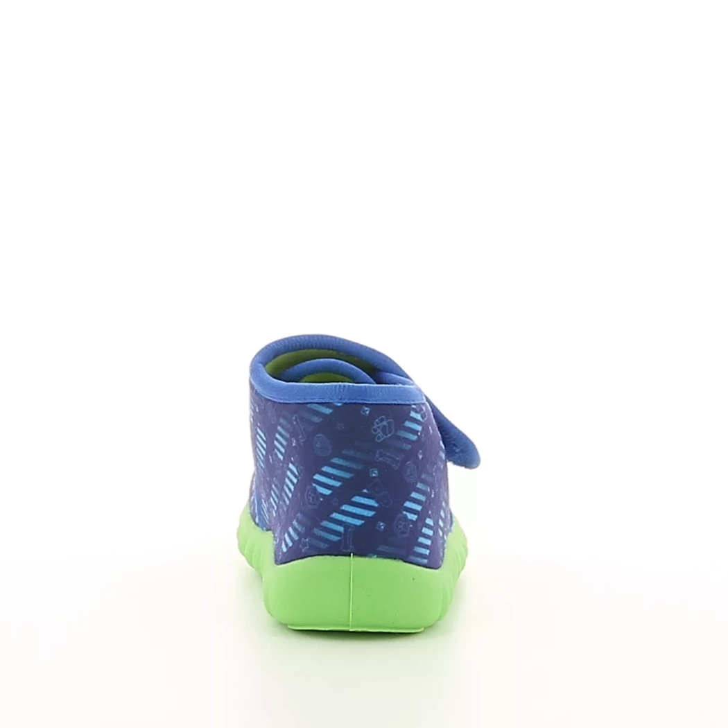 Image (3) de la chaussures Leomil - Pantoufles et Chaussons Bleu en Textile