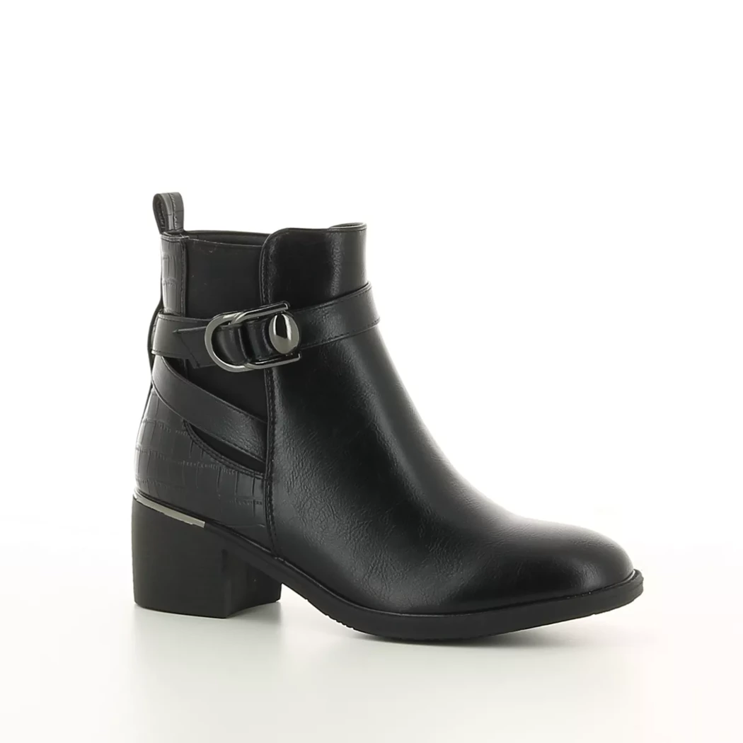 Image (1) de la chaussures Les Arlesiennes - Boots Noir en Cuir synthétique