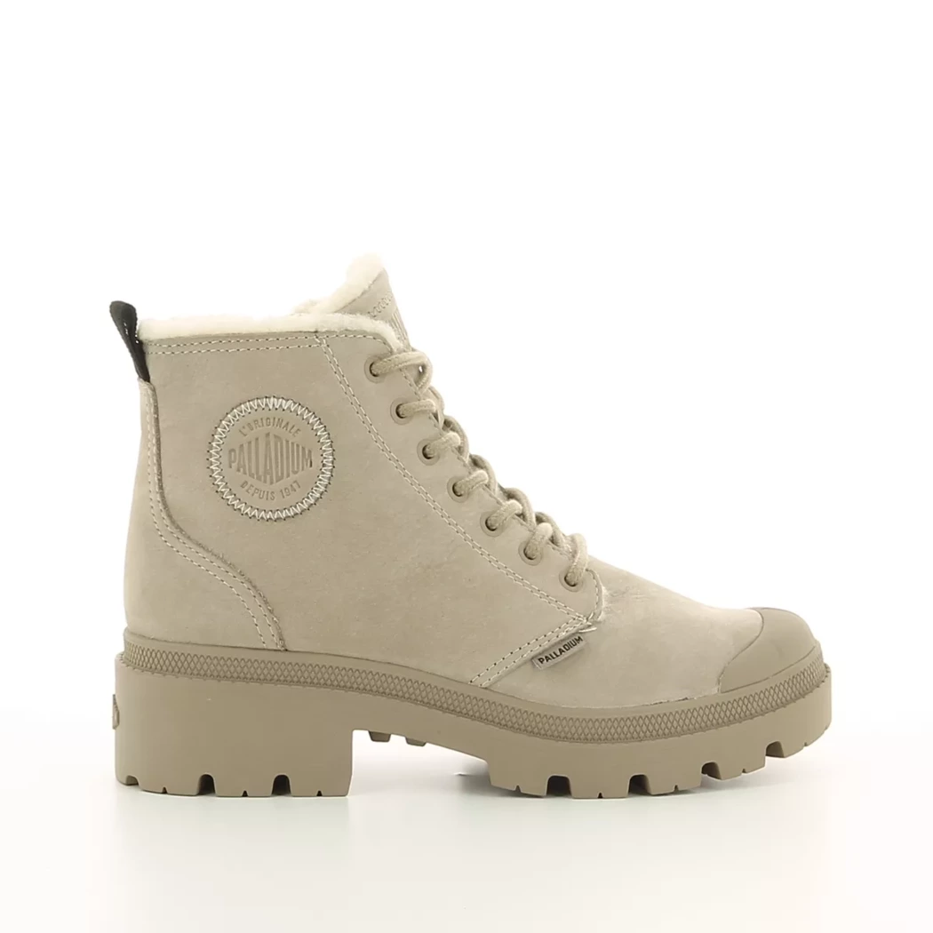 Image (2) de la chaussures Palladium - Bottines Taupe en Cuir nubuck Image (2) de la chaussures Palladium - Bottines Taupe en Cuir nubuck