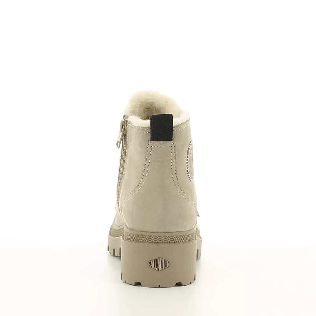 Image (3) de la chaussures Palladium - Bottines Taupe en Cuir nubuck Image (3) de la chaussures Palladium - Bottines Taupe en Cuir nubuck