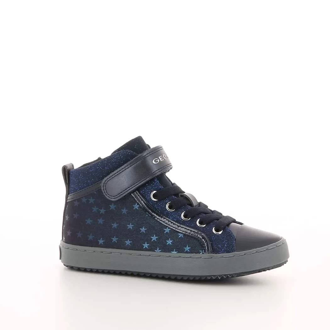 Image (1) de la chaussures Geox - Bottines Bleu en Cuir nubuck