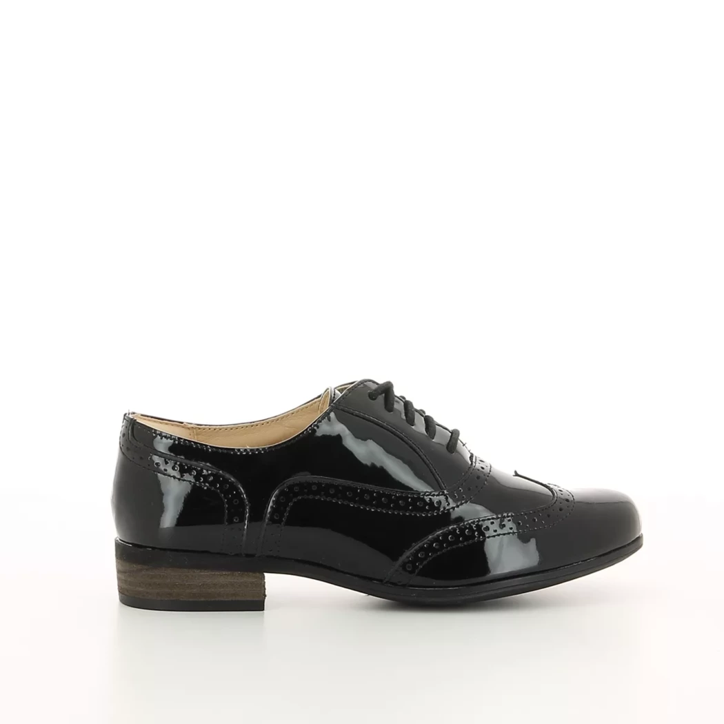 Image (2) de la chaussures Clarks - Chaussures à lacets Noir en Cuir vernis