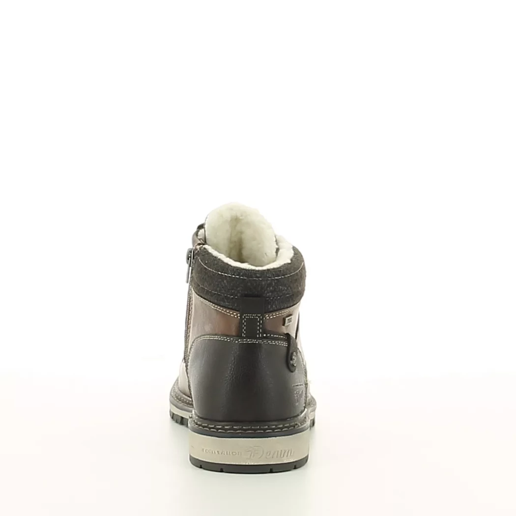 Image (3) de la chaussures Tom Tailor - Bottines Marron en Cuir synthétique